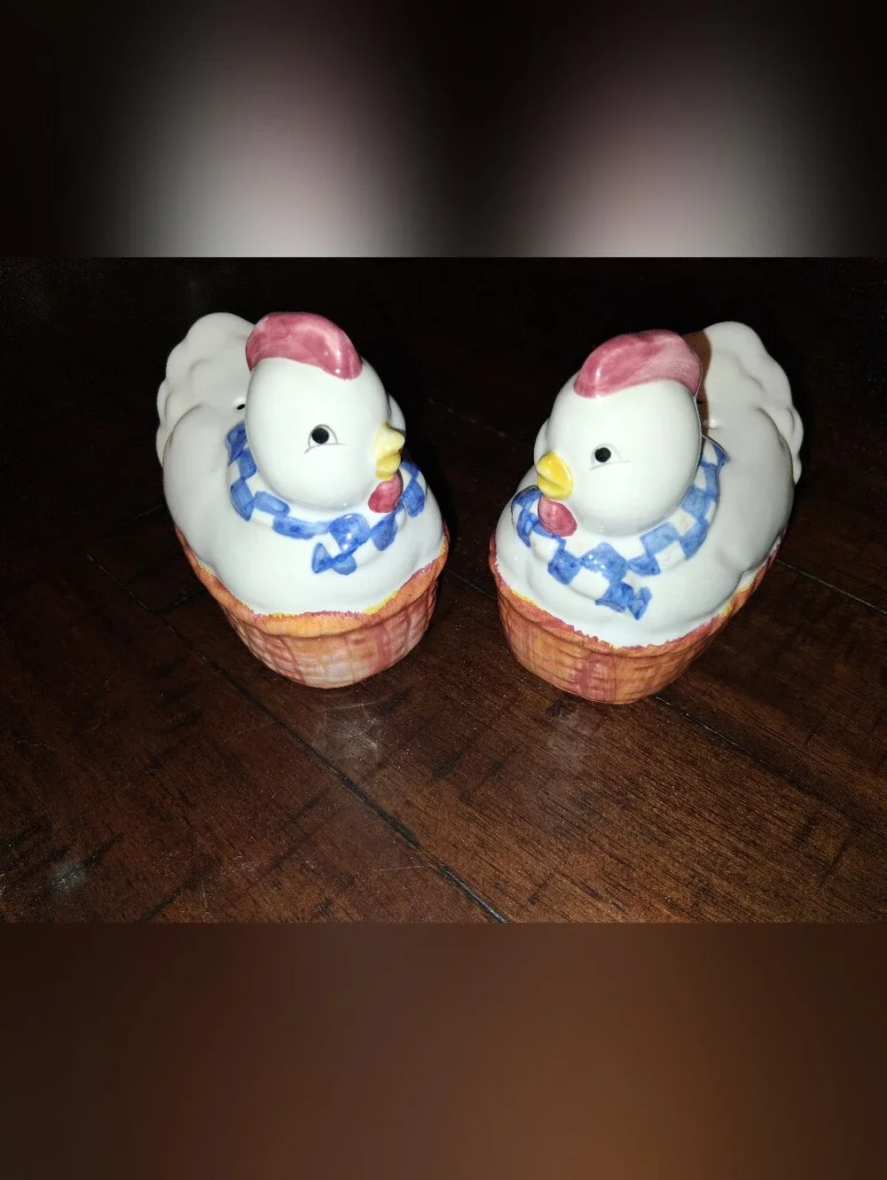 Vintage Ceramin Chicken Salt and Pepper Shakers